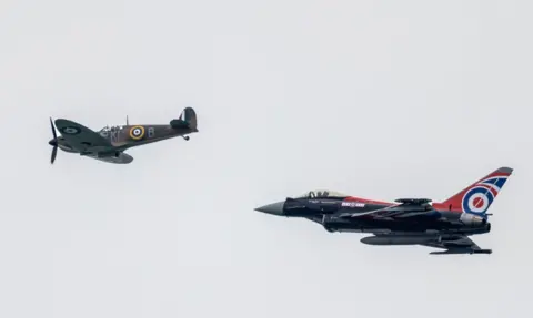 Tom Burn Spitfire and Typhoon