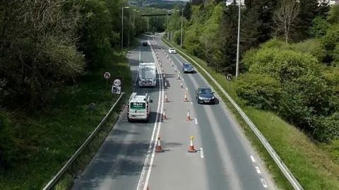 Jaggery | Geograph Part of the A465 before the road was widened