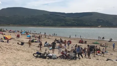 BBC People on Barmouth beach