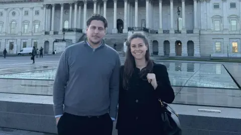 Joe Bennett and family barrister Haydee Dijkstal attended the conference