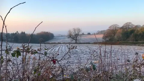 Snap Happy Frost-kissed fields at Beacon Hill, Lickey
