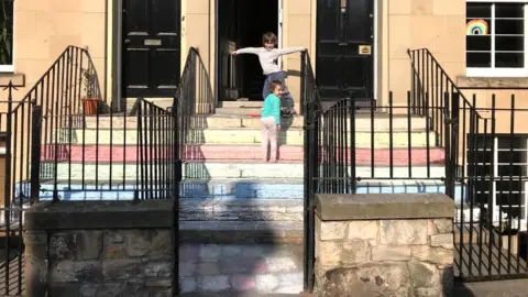 Angela Burke Rainbow steps