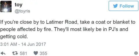 Twitter/@toyris Screen grab of tweet by @toyris