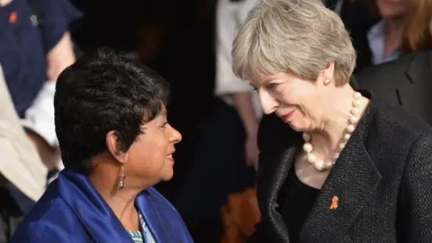 Getty Images Baroness Doreen Lawrence and Prime Minister Theresa May