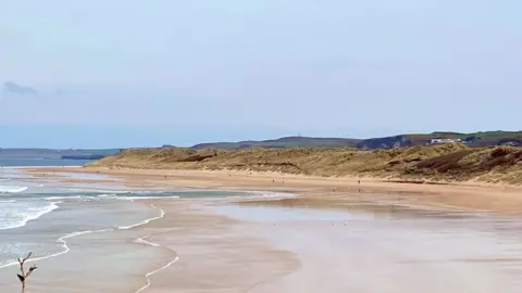 Beaches across the north coast were quiet on Thursday