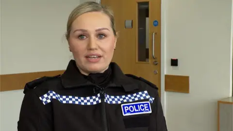 BBC A photo of Inspector Sarah Ronanye