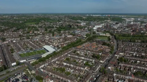 Getty Images Luton drone picture