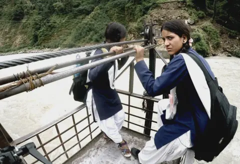 BBC Crossing the Bhagirathi River