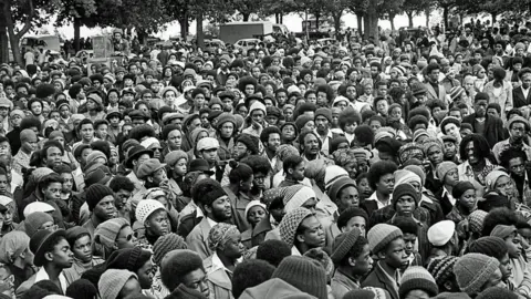 Vanley Burke African Liberation Day Handsworth crowd 1977