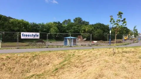 Ceredig Davies Ground work at the skate park