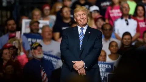 Getty Images Donald Trump in West Virginia