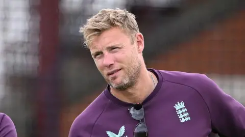 Andrew Flintoff during an England training session