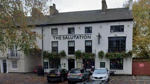 Exterior of the Salutation pub