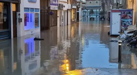 East Sussex Fire and Rescue Flooded shopping centre