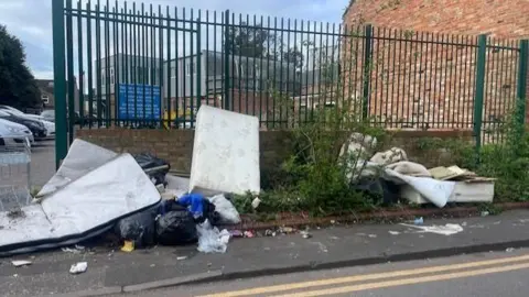 Central Medical Centre Fly-tipping 