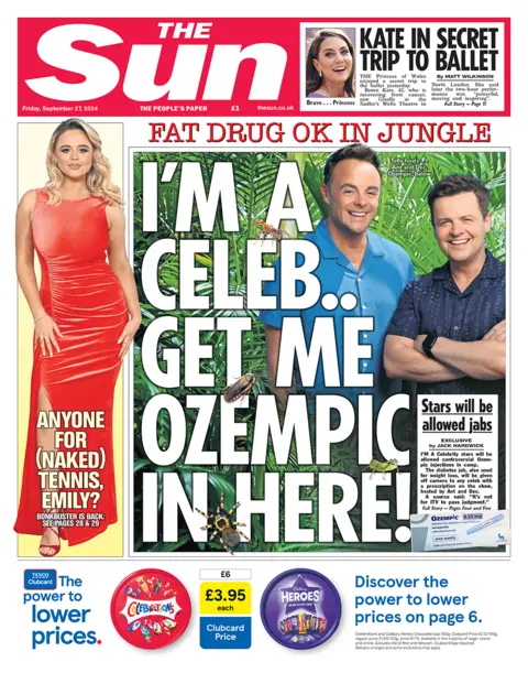  'I'm a celeb...get maine  Ozempic successful  here!'