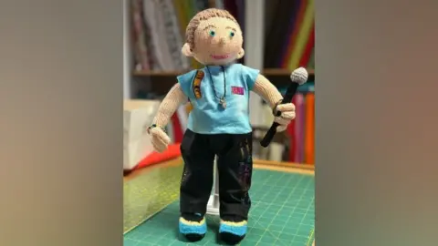 Puppet of Coldplay singer Chris Martin