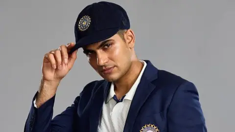 LONDON, ENGLAND - JUNE 10: Shubman Gill poses during the India Men Test Squad portrait session on June 10, 2025 in London, England. (Photo by Karl Bridgeman - ECB/ECB via Getty Images)