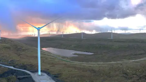 SSE/PA The Viking Wind Farm on the Shetland Islands