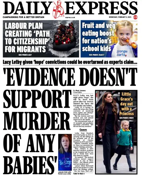 Daily Express beforehand   page