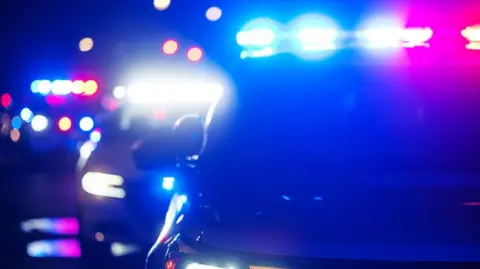 Stock image of police cars