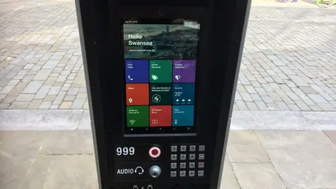 BBC Screen of the new wi-fi point