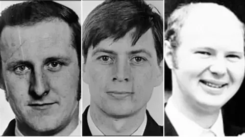 Operation Turma Black and white images of Sean Quinn, Allan McCloy and Paul Hamilton