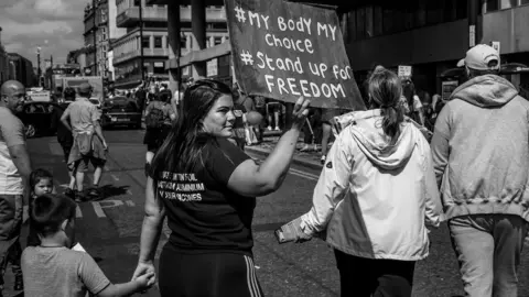 Tom Warburton Anti-vax protest