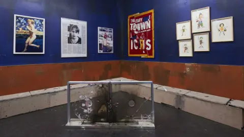 The Hole and UTA Artist Space Works by Ryan McGinley (far left), Adam McEwen (second left) and Aurel Schmidt (far right) feature in the exhibition.