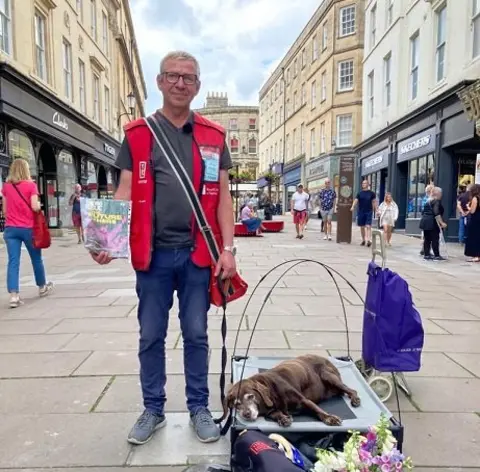 Ian Duff and his dog Boycie