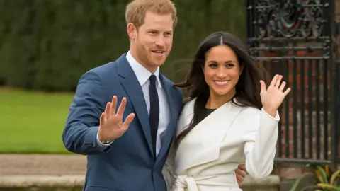 PA Prince Harry and Meghan Markle