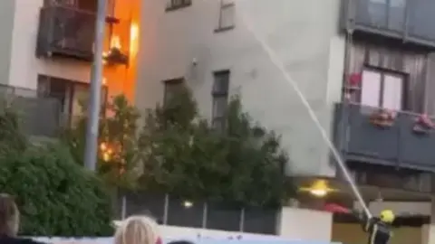 Jersey Fire and Rescue Fire in St Helier