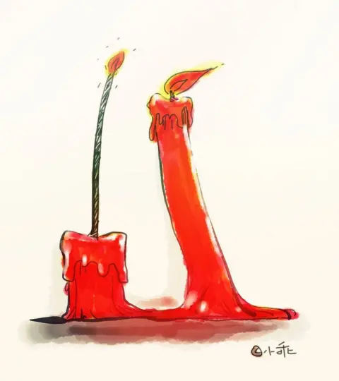 Xiaoguai Cartoon referencing Liu Xiaobo