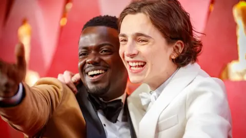 Getty Images Daniel Kaluuya and Timothee Chalamet