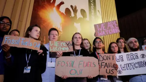 Reuters Activists at the summit in Egypt on Saturday