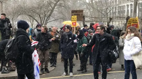 UCU Rally in snow
