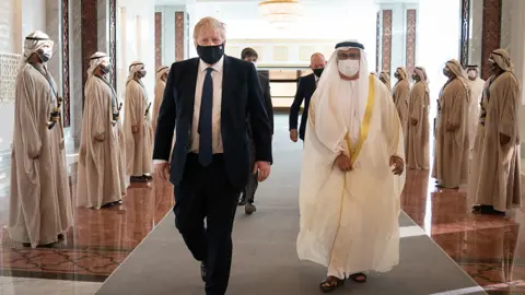 Getty Images Boris Johnson in Saudi Arabia