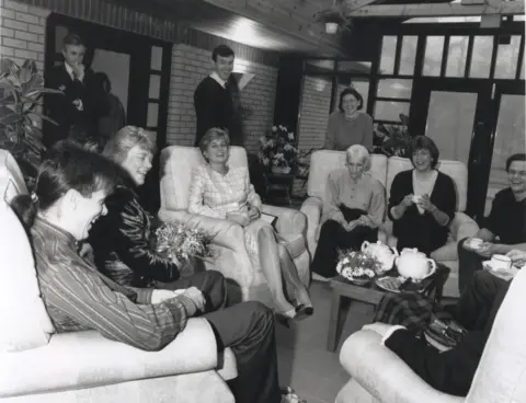 Waverley Care Princess Diana at Milestone House in Edinburgh in October 1991