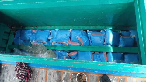 Ministry of Defence Parcels of drugs