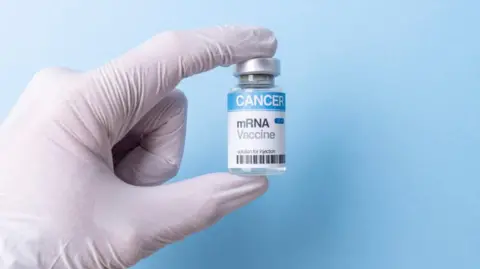 Getty Images MRNA vaccine vial for cancer