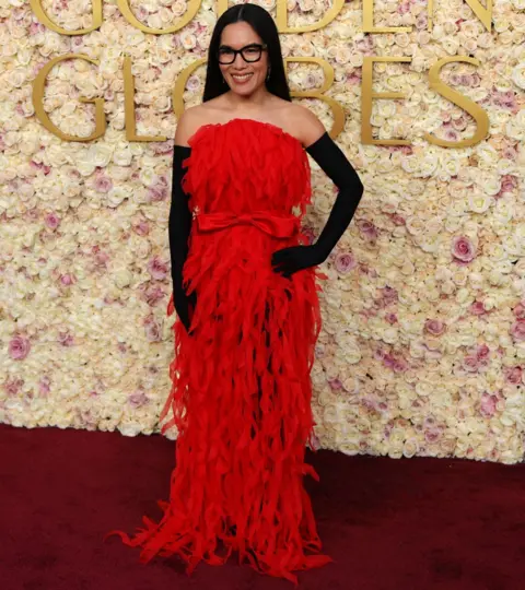 Reuters Ali Wong attends the 82nd Golden Globe Awards in Beverly Hills, California, U.S., January 5, 2025.