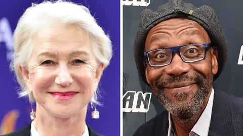 Getty Images Dame Helen Mirren and Sir Lenny Henry