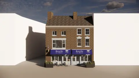 Keele University CGI of planned Keele University building