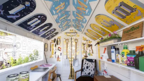 PinPep/PA Inside the winning shed