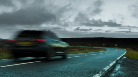 Getty Images Speeding car