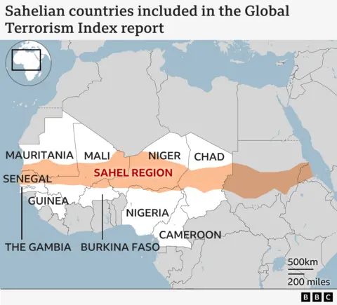 A map of the Sahel