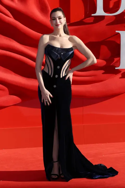 Getty Images Anne Hathaway on the red carpet