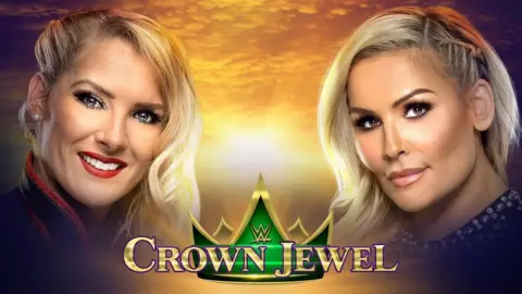 WWE WWE promotional image showing Lacey Evans and Natalya