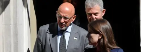 Reuters Nadhim Zahawi, Brandon Lewis and Michelle Donelan leave Number 10