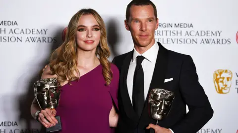 EPA Jodie Comer and Benedict Cumberbatch